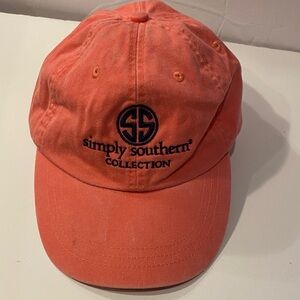Simply Southern Coral Cap with Navy Logo